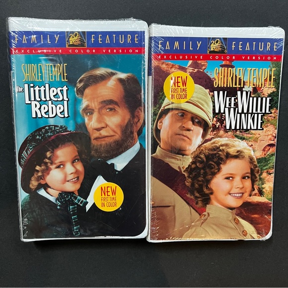 Sealed Bundle/2 Shirley Temple VHS 20th Century Fox Movie Coll. Tapes 8•9 - Picture 1 of 11